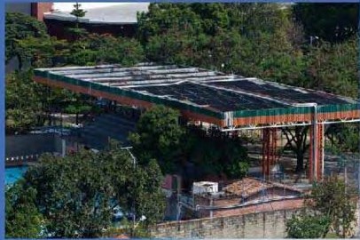 Instalación en Polideportivo Sur de Envigado